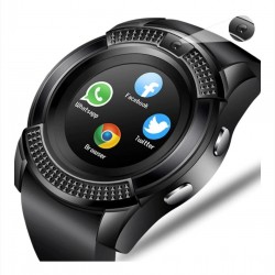 Έξυπνο ρολόι V88, Bluetooth, οθόνη αφής, μικρόφωνο, κάμερα, υποστηρίζει κάρτα SIM