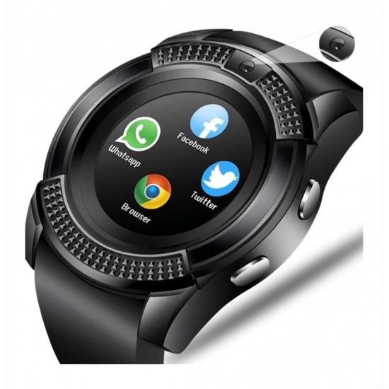 Έξυπνο ρολόι V88, Bluetooth, οθόνη αφής, μικρόφωνο, κάμερα, υποστηρίζει κάρτα SIM