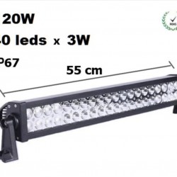 LED BAR Off-Road 120W 55 cm 40-SMD 10–30 V IP67 7500 lm