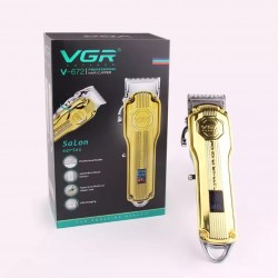 VGR V-672 Επαγγελματική μηχανή κουρέματος, χρυσή, οθόνη LED