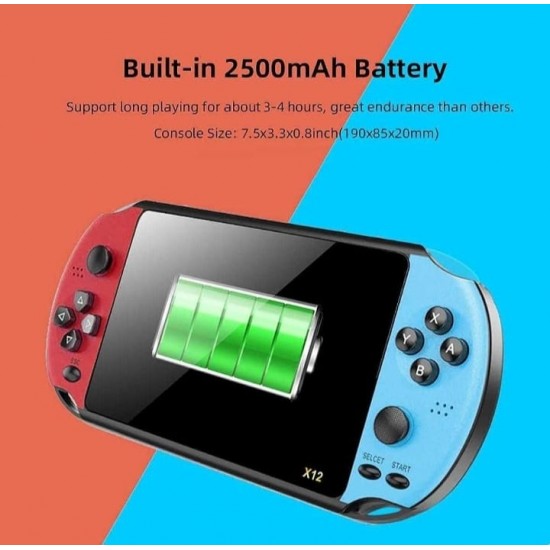 Φορητή κονσόλα παιχνιδιών STELS Game Boy X12, 5,1 ίντσες, 20.000 ενσωματωμένα παιχνίδια