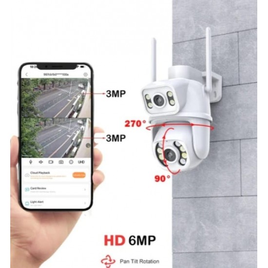 2 τεμάχια Διπλή αδιάβροχη κάμερα IP68 3x3 Wi-Fi ICSEE