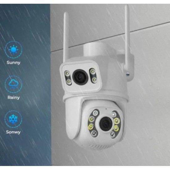 2 τεμάχια Διπλή αδιάβροχη κάμερα IP68 3x3 Wi-Fi ICSEE