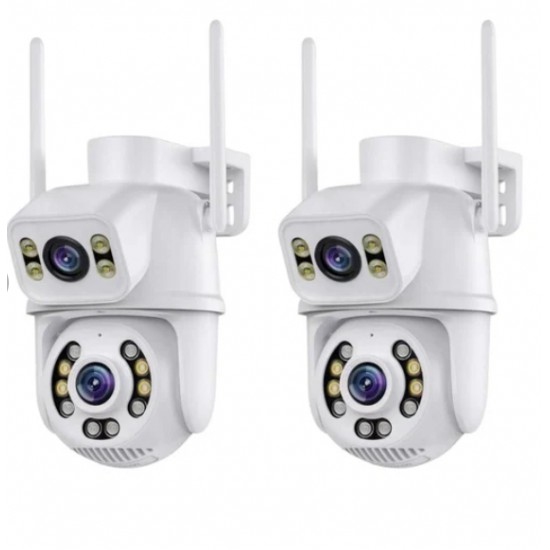 2 τεμάχια Διπλή αδιάβροχη κάμερα IP68 3x3 Wi-Fi ICSEE