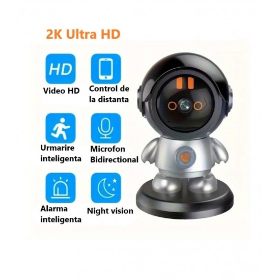 Έξυπνη κάμερα παρακολούθησης WiFi 6MP, μικρόφωνο αμφίδρομης επικοινωνίας, παρακολούθηση κατοικίδιων, παιδιών και ηλικιωμένων