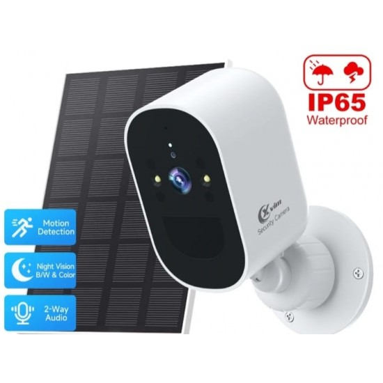 ICSEE Ασύρματη ηλιακή κάμερα 8MP WIFI FULL HD IP65