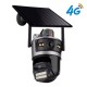 Τριπλή ηλιακή κάμερα 4G 12MP+12MP+12MP για απομακρυσμένη παρακολούθηση, SIM, τρεις κάμερες σε μία