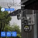 Τριπλή κάμερα με ηλιακή τροφοδοσία, κάρτα SIM 4G, 8MP+8MP με τεχνητή νοημοσύνη