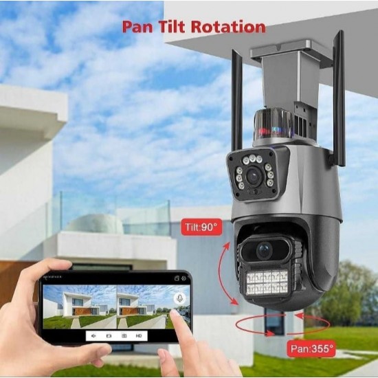 2 τεμάχια Διπλή κάμερα 12+12 MP ICS με ασύρματη σύνδεση Wi-Fi και 8x ζουμ