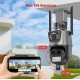 2 τεμάχια Διπλή κάμερα 12+12 MP ICS με ασύρματη σύνδεση Wi-Fi και 8x ζουμ