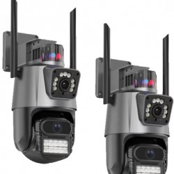2 τεμάχια Διπλή κάμερα 12+12 MP ICS με ασύρματη σύνδεση Wi-Fi και 8x ζουμ