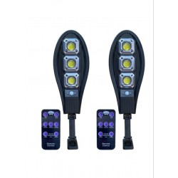 2 τεμάχια ηλιακή λάμπα LED 1200W IP65 + βάσεις στήριξης