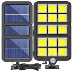 3 ηλιακές λάμπες με πάνελ 2400 W, αισθητήρα και βάσεις