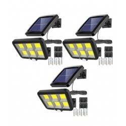 3 ηλιακές λάμπες με πάνελ 2400 W, αισθητήρα και βάσεις