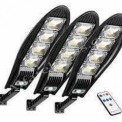 3 τεμάχια ηλιακές λάμπες LED 2400W IP65 + βάσεις
