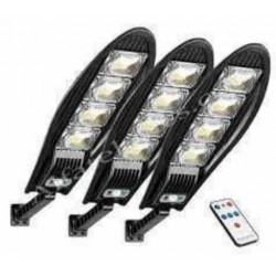 3 τεμάχια ηλιακές λάμπες LED 2400W IP65 + βάσεις