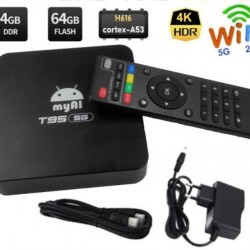 TV BOX T95 - 4 GB RAM/64 GB ROM, AMLOGIC, Android 11, 4K