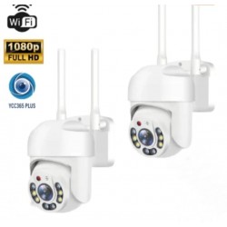 2 τεμ. Ασύρματη IP κάμερα τύπου θόλου με 8 LED, 5 MP 