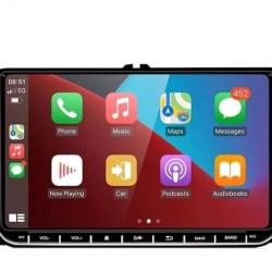 VW – Οθόνη πολυμέσων/πλοήγησης 9 ιντσών με Android 15, 2 GB RAM/16 GB ROM, καθώς και CarPlay και Android Auto.