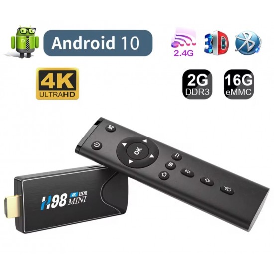 Android TV Stick 4K με 2 GB μνήμης RAM και 16 GB μνήμης ROM