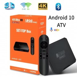 Tv Box M98 Pro με φωνητικό έλεγχο, AllWinner H313, 4 GB RAM/64 GB ROM