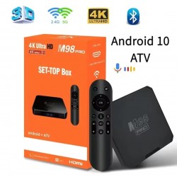 Tv Box M98 Pro με φωνητικό έλεγχο, AllWinner H313, 4 GB RAM/64 GB ROM