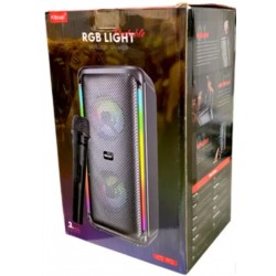  Ηχείο Bluetooth 80W – ισχυρά μπάσα, φώτα LED, 3800mAh