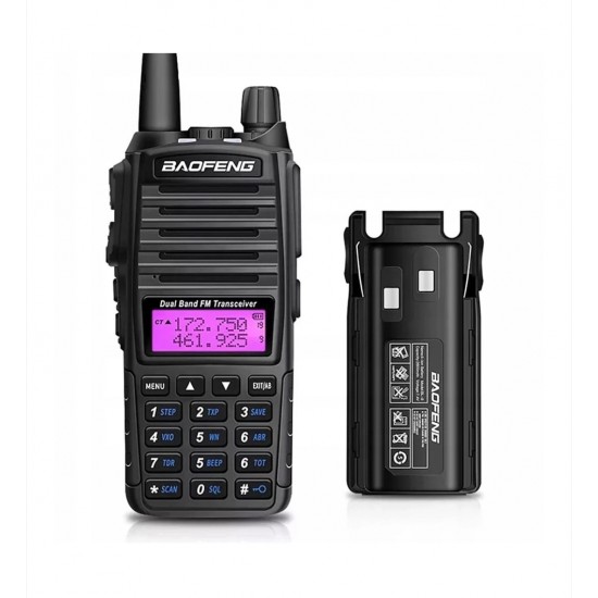 Ραδιοσταθμός, Baofeng, UV-82,8W, διπλής ζώνης, μπαταρία ιόντων λιθίου 2000 mAh