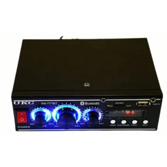 Στερεοφωνικός ενισχυτής ήχου 777BT με Bluetooth, USB, SD και FM, 2x120W