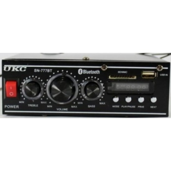 Στερεοφωνικός ενισχυτής ήχου 777BT με Bluetooth, USB, SD και FM, 2x120W