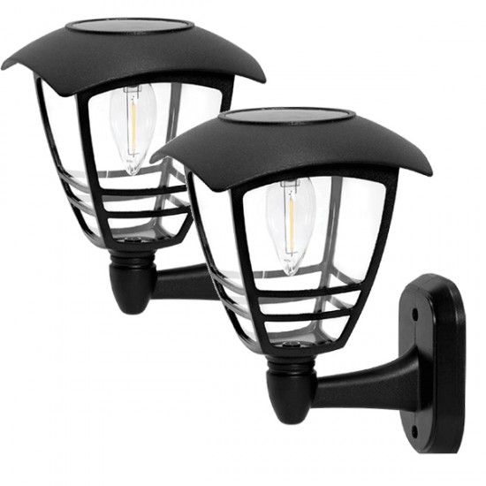 2 τεμάχια EL-23379 ΗΛΙΑΚΗ ΛΑΜΠΑ LED ΤΟΙΧΟΥ 0,3W IP44