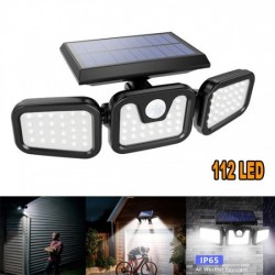 2 τεμάχια ηλιακή λάμπα LED με 112 διόδους