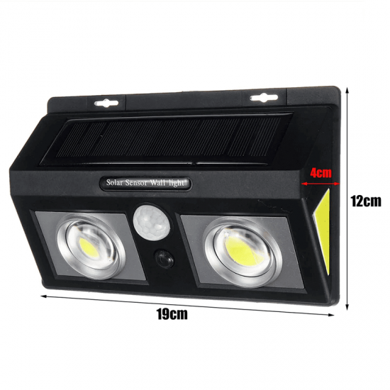 2 τεμάχια ηλιακός προβολέας LED με αισθητήρα Air Light