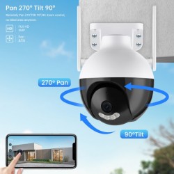 2 τεμάχια θολωτή κάμερα COBRA SMART SPHERE - 4MP - 4LED
