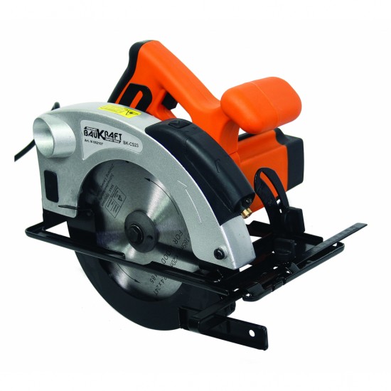 Baukraft Χειροκίνητο κυκλικό πριόνι ø185mm 1200W με λέιζερ BK-CS23