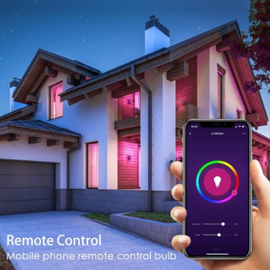 Έξυπνη λάμπα Wi-Fi 9W - E27 RGBCW, ρυθμιζόμενη ένταση φωτισμού LED
