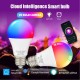 Έξυπνη λάμπα Wi-Fi 9W - E27 RGBCW, ρυθμιζόμενη ένταση φωτισμού LED