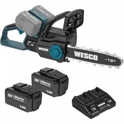 Αλυσοπρίονο με μπαταρία Wesco WS8303, 30 εκ., 2 x 18 V