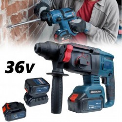 Ασύρματο κρουστικό τρυπάνι 36V 6Ah SDS-Plus με 2 μπαταρίες