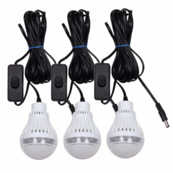 Ηλιακό σύστημα μετατροπέα GD8018, 12V-220V, 3 λαμπτήρες
