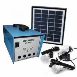 Ηλιακό σύστημα μετατροπέα GD8018, 12V-220V, 3 λαμπτήρες