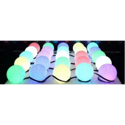 Λάμπες LED για πάρτι 7,5 m, 144 W, πολύχρωμες G45, USB 5 V RGB