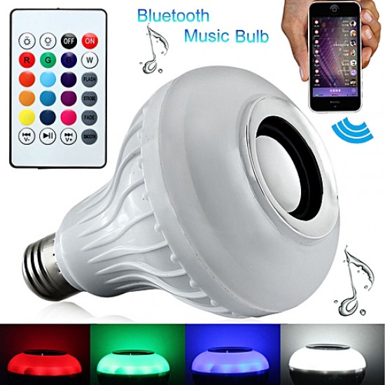ΜΟΥΣΙΚΟ LED ΛΑΜΠΑ ΜΕ Bluetooth ΚΑΙ ΗΧΕΙΟ