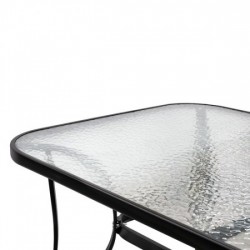 Ορθογώνιο τραπέζι κήπου My Garden WR2096, με γυαλί PVC, 150 x 90 x 72 εκ.