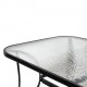 Ορθογώνιο τραπέζι κήπου My Garden WR2096, με γυαλί PVC, 150 x 90 x 72 εκ.