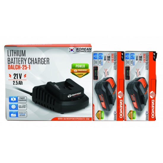 ΣΤΑΘΜΟΣ ΦΟΡΤΙΣΗΣ DAEWOO + 2 ΜΠΑΤΑΡΙΕΣ 20V