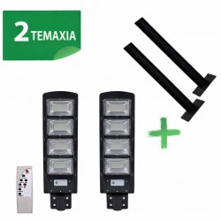 2 τεμάχια ηλιακός φωτισμός δρόμου 240W με 2 βάσεις