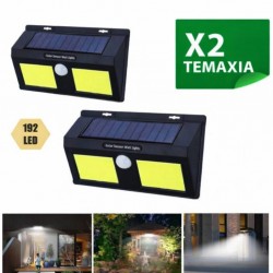 2 τεμάχια διπλής αδιάβροχης ηλιακής λάμπας με αισθητήρα κίνησης
