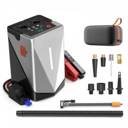 Συσκευή εκκίνησης αυτοκινήτου Jump Starter, Συμπιεστής, Μπαταρία, 12000mAh