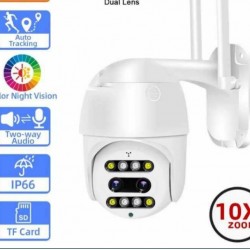 10 ZOOM IP/Wi-Fi κάμερα 1MP FULL HD 1080p με δύο φακούς